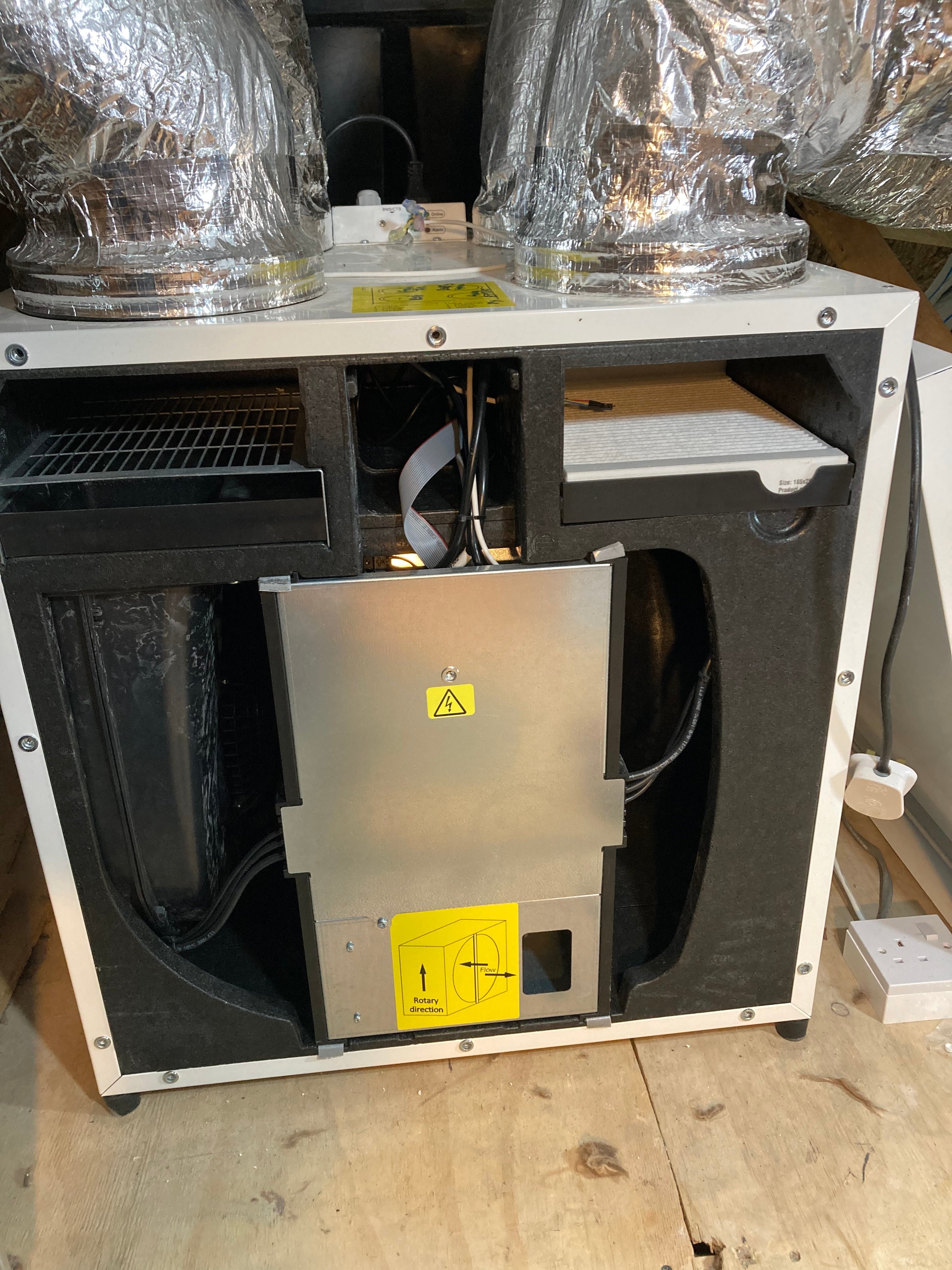 Genvex ventilation unit installed