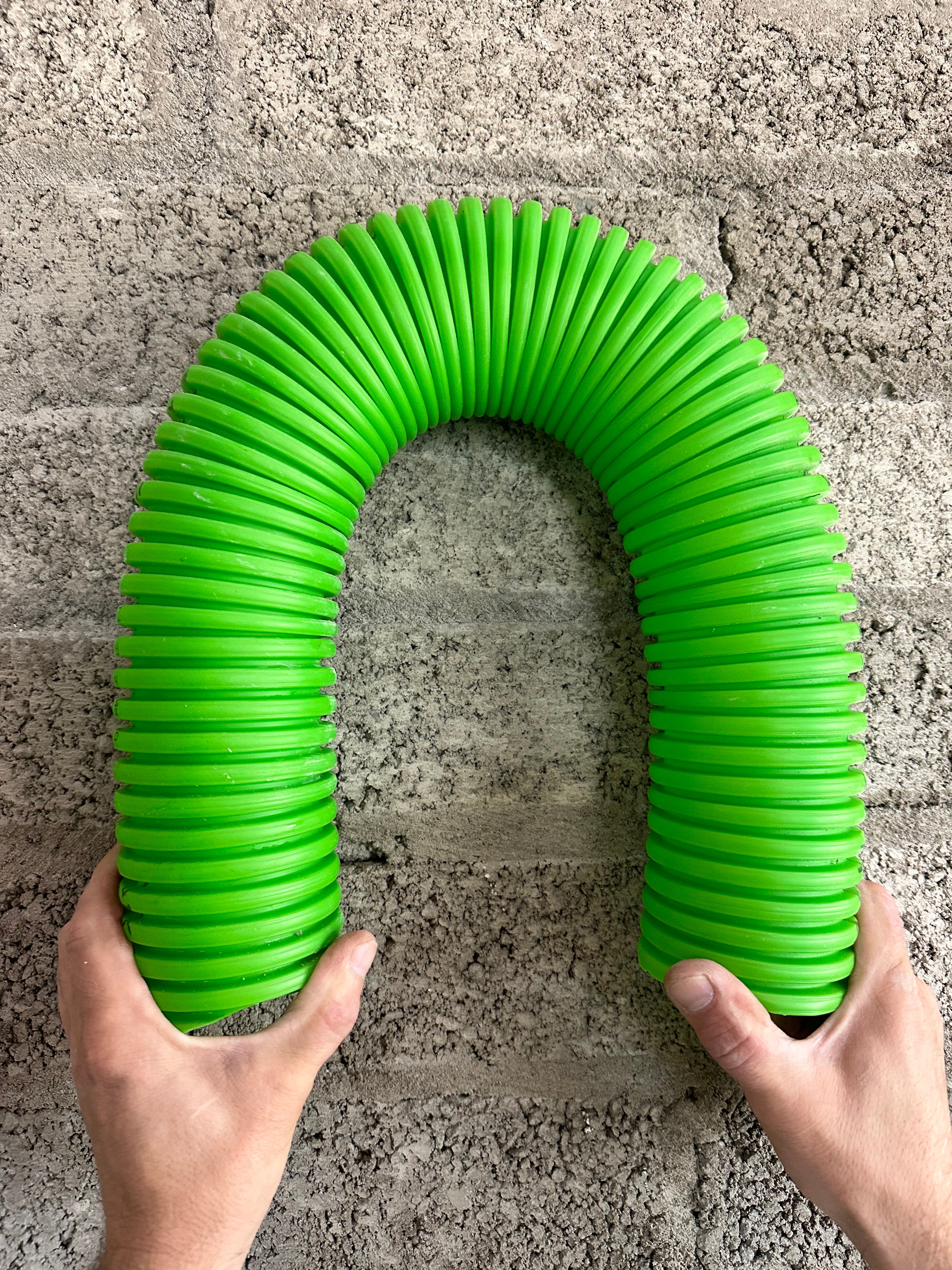 Plumbavent S90 ducting showing flexibility