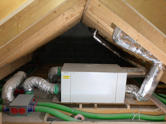 An installed Premium ventilation unit with cooling.
