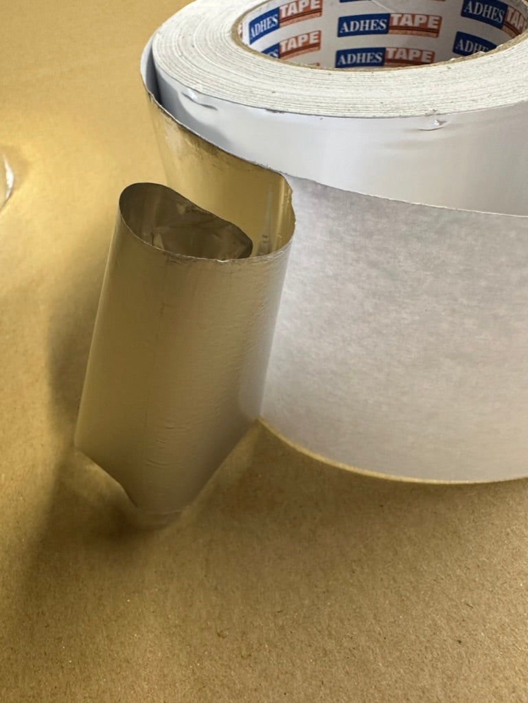 75mm aluminum tape for duct sealing.