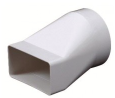 Reductor de conducto plastico 60*120 a 100 dim.