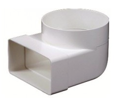 Reductor de conducto plastico 60*120 a 100 dim. mi