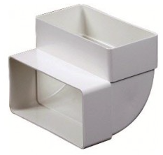 60*120 plastic duct Ver. elbow