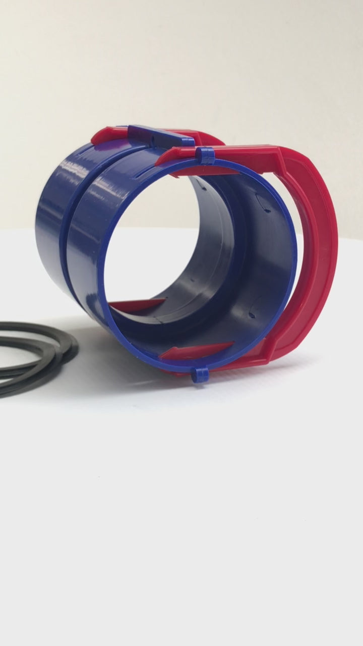 Plumbavent S90 semi-rigid duty connector Easy to use duct connector. Fast secure connection.