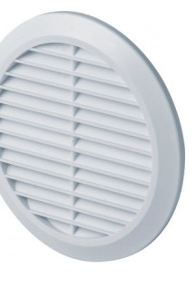 Wall vent white 100 - 150