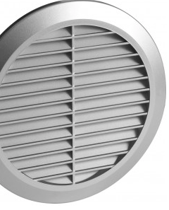 Wall Vent Silver Satin 100 - 150